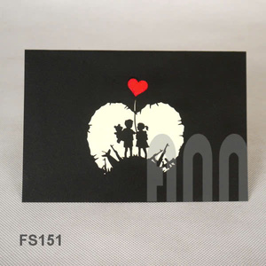 Tarjeta de felicitación cortada con láser Kirigami emergente 3D hecha a mano para niños, diseño japonés, acabado mate, cumpleaños, recuerdo de papel para el Día de San Valentín - Product Image 2