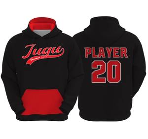 Cómoda Sudadera con capucha de estilo deportivo con estampado de hojaldre para hombre 100% poliéster de secado rápido transpirable ajuste Regular MOQ bajo tamaños personalizados bolsillo - Product Image 4