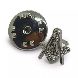 Craft Sq & Compass Silver Masonic <b>Badge</b> with G Masonic Top Quality Custom Made Customized Brand New Ceremonial Lapel Pins <b>Badges</b> - Product Image 1