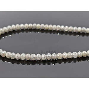 Perles de diamant facettées de qualité AAA+ - Perles de diamant blanc-gris - Diamants en vrac - Product Image 3