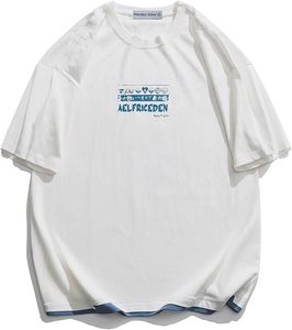 ผู้ผลิตเสื้อผ้าสตรีทแวร์ เสื้อยืดทรงบ็อกซี่ ฟิตโอเวอร์ไซส์ ผ้าฝ้าย 100% เสื้อยืดเปล่าสำหรับผู้ชาย เสื้อยืดลายกราฟิก - Product Image 2