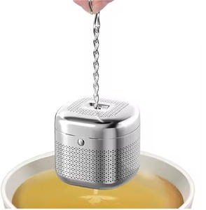 Colador de café en acero inoxidable plateado con acabado bien pulido, perfecto para utensilios de cocina y accesorios para bebidas - Product Image 6