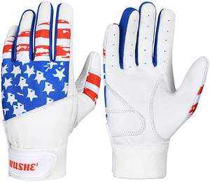 Guantes de piel auténtica de la mejor calidad para adultos y jóvenes, guantes de béisbol con bateo, precio barato - Product Image 5