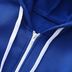 Sudadera con capucha térmica de lana con logotipo personalizado, ropa de invierno transpirable con técnicas bordadas de impresión digital en relieve, tinte liso - Product Image 4