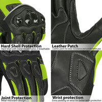 Guantes de Ciclismo de Cuero Genuino para Hombre, Transpirables, de Alta Calidad, Color Personalizado, Venta al Por Mayor