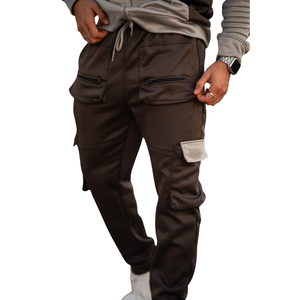 ชุดวอร์มคาร์โก้มีฮู้ดสำหรับผู้ชายเสื้อแจ็คเก็ตและกางเกงวิ่งแบบมีซิปเครื่องแต่งกายแนวสตรีทลำลองแฟชั่นอบอุ่นสำหรับฤดูหนาว - Product Image 4