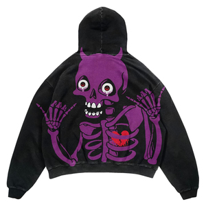 100% coton rétro basiques unisexe pull doux respirant pour tenues d'hiver élégantes sweat à capuche pour hommes avec technique teint uni durable - Product Image 1