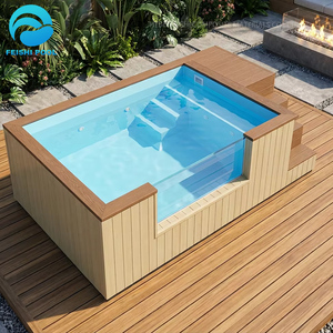 Nuovo Design di lusso fuori terra Piscina Piscina all'aperto WPC Piscina Piscina Piscina casa cortile in <span class=keywords><strong>vetroresina</strong></span> Piscina all'ingrosso - Product Image 3