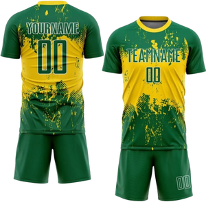 Uniformes de football pour hommes de qualité supérieure conception par sublimation personnalisée en usine chemise de football unie de haute qualité vêtements d'équipe - Product Image 4