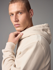 Sweat à capuche en polaire personnalisé de haute qualité, sweat à capuche en coton mélangé surdimensionné avec logo personnalisé Basics - Product Image 3