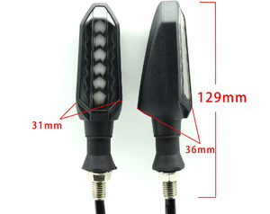 TCYATO ระบบไฟเลี้ยวรถจักรยานยนต์แบบ LED 12V รุ่นใหม่ พร้อมไฟวิ่งแบบน้ำไหล - Product Image 3
