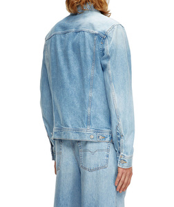 OEM Factory Custom Design Denim Jacket Streetwear Vintage Embroidery Rhinestone Men's Denim Jacket - Product Image 3