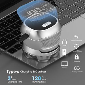 Rasoir rotatif électrique de voyage avec écran LED, étanche IPX7, moteur rapide, pour hommes chauves, rasage humide/sec du visage - Product Image 1