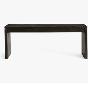 Canapé de chambre à coucher en bois d'acacia de couleur noire, Table de Console en bois décorative faite à la main pour la décoration intérieure du salon - Product Image 1