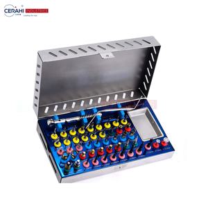 Kit d'implants dentaires universels de classe I Cerahi Industries CDSK-035, 50 pièces, comprenant des instruments chirurgicaux de compression et d'expansion osseuse - Product Image 3