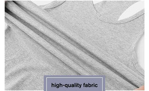 Logo personnalisé sans manches pour hommes débardeur respirant coton entraînement gilet solide été Gym Fitness gilet XL décontracté impression - Product Image 3