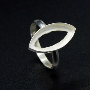 Bague en argent sterling 925 massif, forme marquise, à dos ouvert, avec sertissage à coupelle de 4-24 mm, vente en gros, fournisseur de bijoux faits à la main - Product Image 4