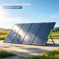 Panneau solaire portable 300W, chargeur solaire MONO pliable haute efficacité IP67 étanche pour camping-car et station d'alimentation