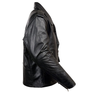 New arrival custom windproof casual <b>biker</b> motorcycle <b>men</b> leather <b>jackets</b> stylish fashion genuine leather <b>jackets</b> - Product Image 3