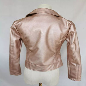 Chaqueta de Piel de Oveja de Lujo para Niños, Unisex, Invierno 2026, Cuello Alto, Alta Calidad, Negra, Manga Larga - Product Image 3