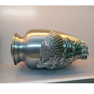 Urna de cremación clásica de plata para cenizas, urna de cremación de Ángel de un ángel, traje que flota para cenizas humanos - Product Image 3