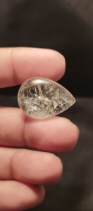 Cabujones de Cuarzo Rutilado Dorado Natural, Cristal en Forma de Pera, Colgante de Cuarzo Rutilado para Regalos - Product Image 2