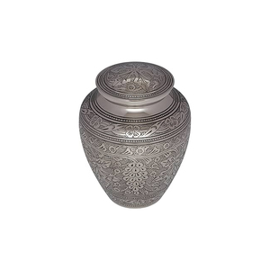 Export Quality Urns New Arrival Aluminium Funeral Cremation Urns Human <b>Ashes</b> Luxury Metal Cremation Urn for Sale 100% - Product Image 2