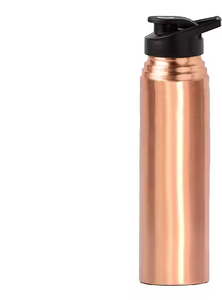 Bouteille d'eau en cuivre pur de conception simple et élégante Bouteille de conception principale et de tendance par Crescent Crafts - Product Image 2