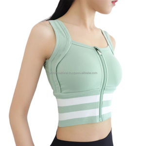 เสื้อชั้นในกีฬาโยคะสำหรับผู้หญิง Kang Nian แบบซัพพอร์ตสูง ระบายอากาศได้ดี ผลิตจากผ้าสแปนเด็กซ์/ไนลอน ปรับแต่งได้ เหมาะสำหรับฟิตเนสและออกกำลังกาย มีจำหน่ายราคาส่ง - Product Image 3