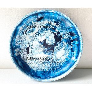 Vente en gros de bols en résine de haute qualité faits à la main vaisselle plateau de service tourbillon unique vaisselle en résine décoration de mariage plateaux en résine - Product Image 5