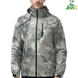 Unisex ligero transpirable de talla grande táctico suave Shell chaqueta cierre de cremallera impermeable a prueba de viento soporte invierno al aire libre - Product Image 6