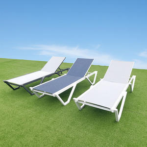 من المصنع مباشرة في الهواء الطلق فندق إطار معدني الشاطئ سرير الشمس سرير نهاري تكديس كراسي الشمس - Product Image 1