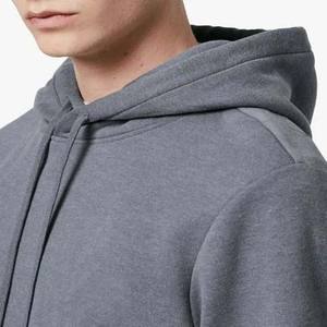 Vente en gros de vêtements pour hommes avec logo personnalisé Sweatshirts à capuche Couleur unie Basics Manches longues Hiver 100% Coton Respirant - Product Image 3