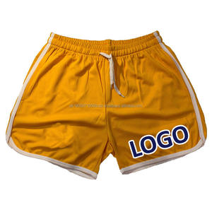 Pantalones Cortos de Malla de Poliéster/Algodón para Hombre, Gruesos y Resistentes, con Cordón Ajustable, Estampado Personalizado, Color Sólido, Ecológicos, de Cintura Alta - Product Image 5