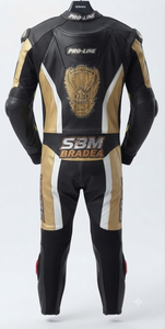 Combinaison de course moto professionnelle en cuir véritable de vache/canguro pour homme, combinaison de moto en cuir de qualité supérieure pour la course sur circuit - Product Image 2