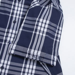 Chemise décontractée rayée pour homme Aristino, 50% bambou 50% polyester, non-tissé, teint en pièce, manches longues, 220g, délai d'échantillon de 7 jours - Product Image 4