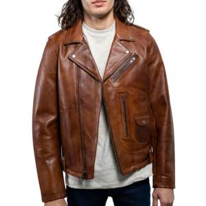 2023 Autumn/Winter New Brown Bomber Wool and Fabric Motorcycle <b>Faux</b> <b>Leather</b> <b>Jacket</b> for Men Fashionable New <b>Leather</b> Clothes - Product Image 2