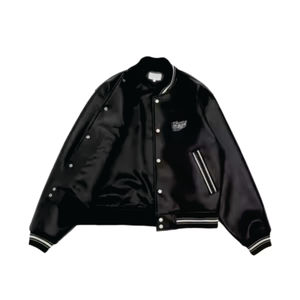 Veste de baseball réversible en tissu de laine pour hommes personnalisée avec col à capuche respirant et enduit d'hiver pour la saison de printemps uniforme ODM - Product Image 3