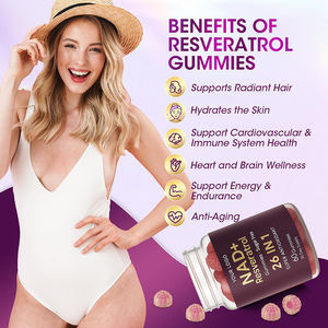 Suplemento de Beleza em Goma Antioxidante Resveratrol NAD+ Sem Açúcar e Sem Glúten para Cuidados com a Saúde, Fabricação ISO - Product Image 2