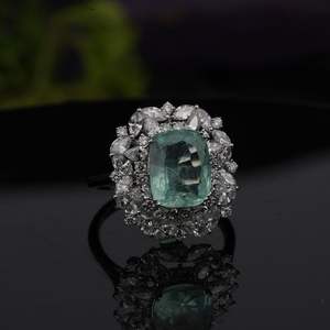 Anillo de diamante cultivado en laboratorio de Lujo 5 quilates EF Color VS1 claridad cojín corte oro rosa oro plata IGI SGL joyería certificada - Product Image 5