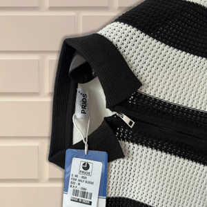 Polo personnalisé pour homme T-shirt tricoté avec fermeture éclair Streetwear Mode décontractée Style formel directement du fabricant - Product Image 6