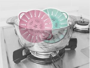 Durable Lightweight Reusable <b>Silicone</b> Steam <b>Mat</b> Flexible Kitchen <b>Mat</b> for Healthy Oil-Free Cooking Dishwasher Safe and Perfect! - Product Image 4
