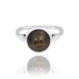 Bague en argent sterling 925 d'excellente qualité avec doublet de pierre de lune arc-en-ciel - Product Image 6