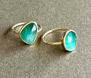 Bague en pierre précieuse de quartz vintage certifiée IGI, plaquée or et argent, sertie à griffes, taille unique, unisexe, pour mariage et soirée - Product Image 5