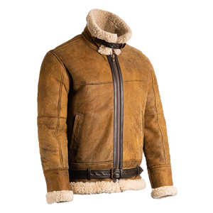 New Design Comfortable Best Selling <b>Men's</b> Fashion Leather <b>Jacket</b> <b>Fur</b> Leather <b>Jacket</b> for Winter Winter <b>Jacket</b> For <b>Men</b> - Product Image 2