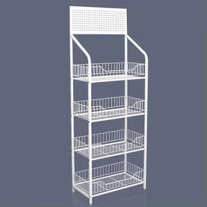 Estantes para aperitivos duraderos de un solo lado de diseño moderno, estante de exhibición de supermercado multicapa de Servicio Ligero, Material metálico - Product Image 2