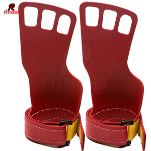RC Fitness Wear Power Grip, sangles de poignet rembourrées en caoutchouc naturel et PVC, gants de musculation, protection des paumes pour soulevés de terre, tractions, unisexe - Product Image 6