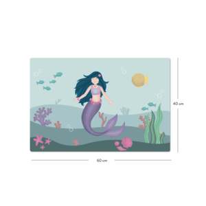 Alfombrilla de Escritorio Estilo Sirena, Adorable Diseño de Mundo Submarino - Product Image 5