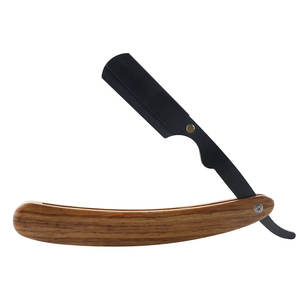 Rasoir droit à manche en bois pour rasoir de salon avec lame de haute qualité - Product Image 4