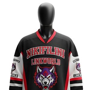 High Quality Youth & Adult Ice Hockey Jerseys Latest Style Sublimation Applique Numbers OEM Service Supply For Ice Hockey Wear - Product Image 4